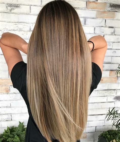 brunette to blonde balayage straight hair|warm balayage on brown hair.